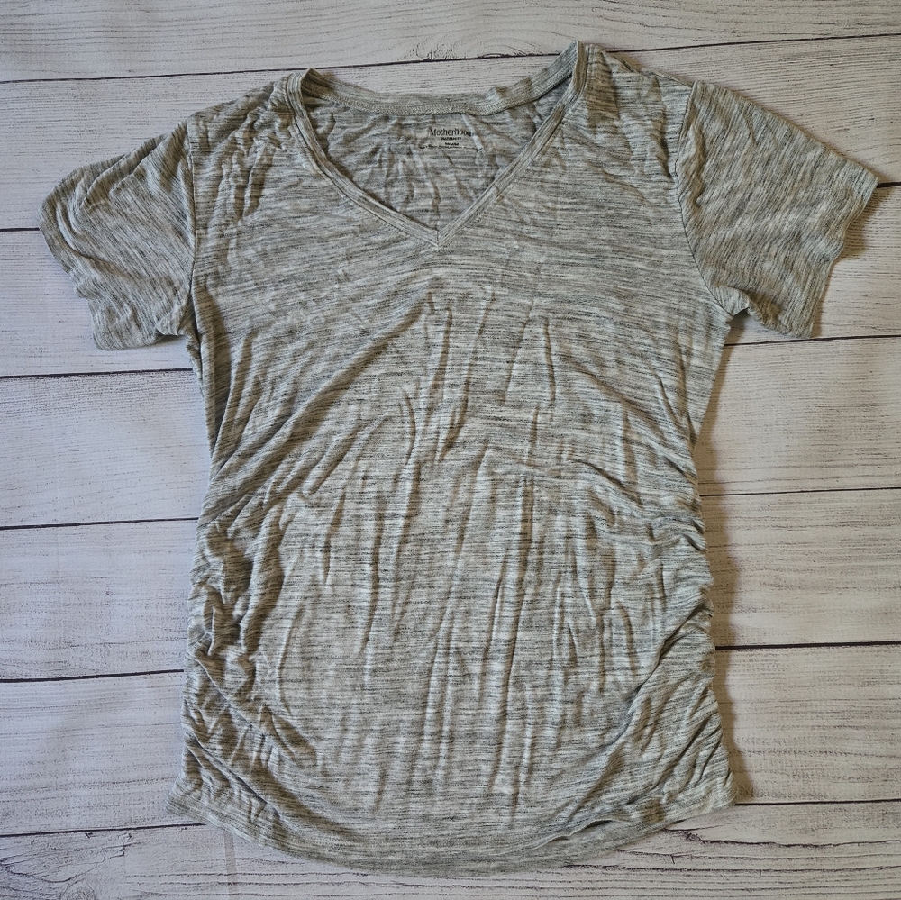 Motherhood Maternity V-neck - Gray - M